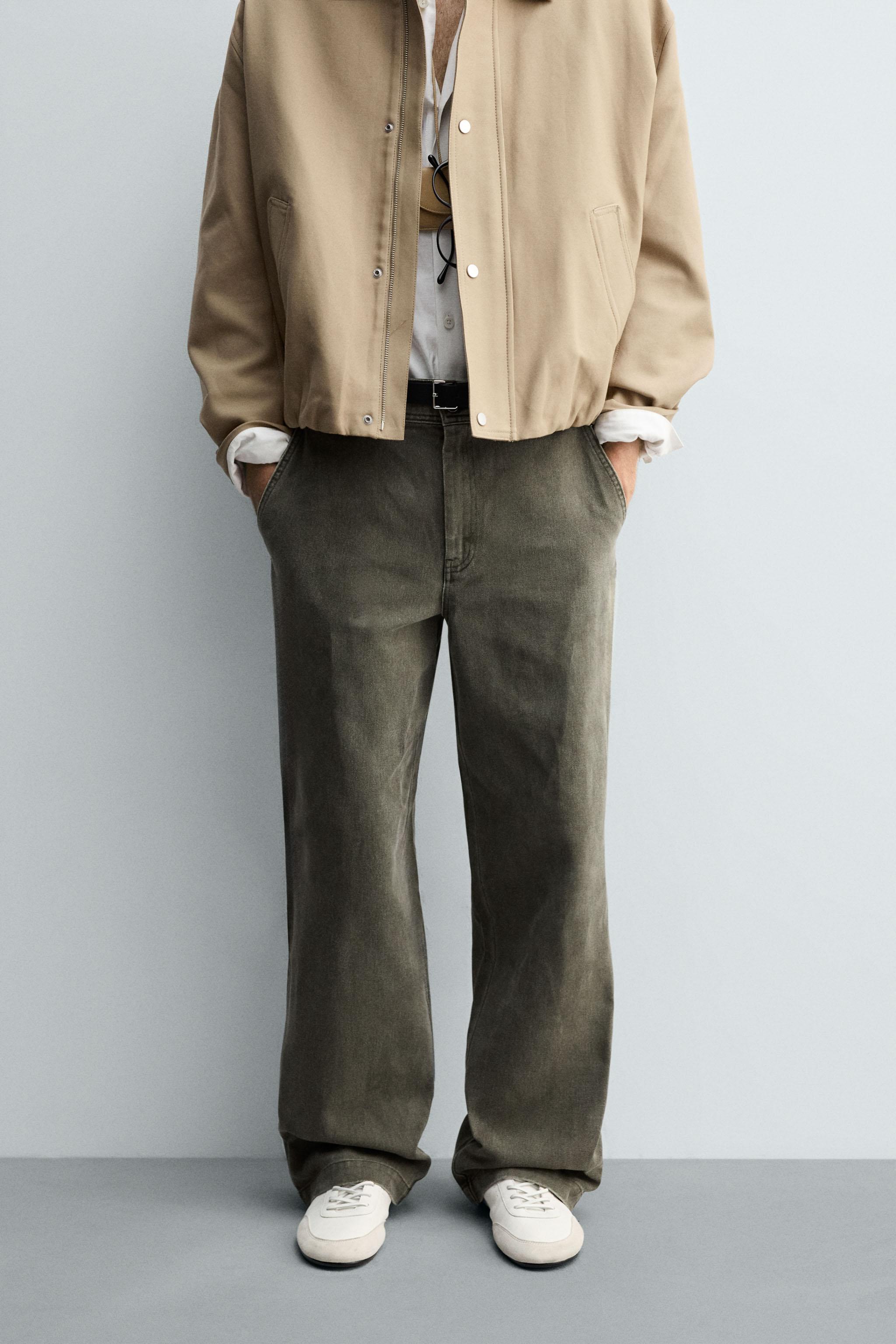 WASHED WIDE FIT PANTS